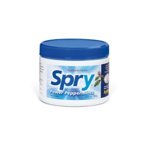 Mints SPRY, peppermint (menta), borcan  240 buc., 144 g.