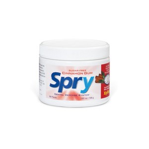 Guma de mestecat SPRY, borcan cu 100 buc., scortisoara