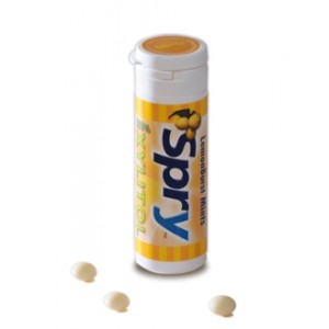 Mints SPRY, lemon (lamaie), tub cu 45 buc.