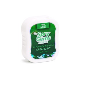 Mints SPRY Gems, cutiuta cu 40 buc., 25 g., spearmint (menta)